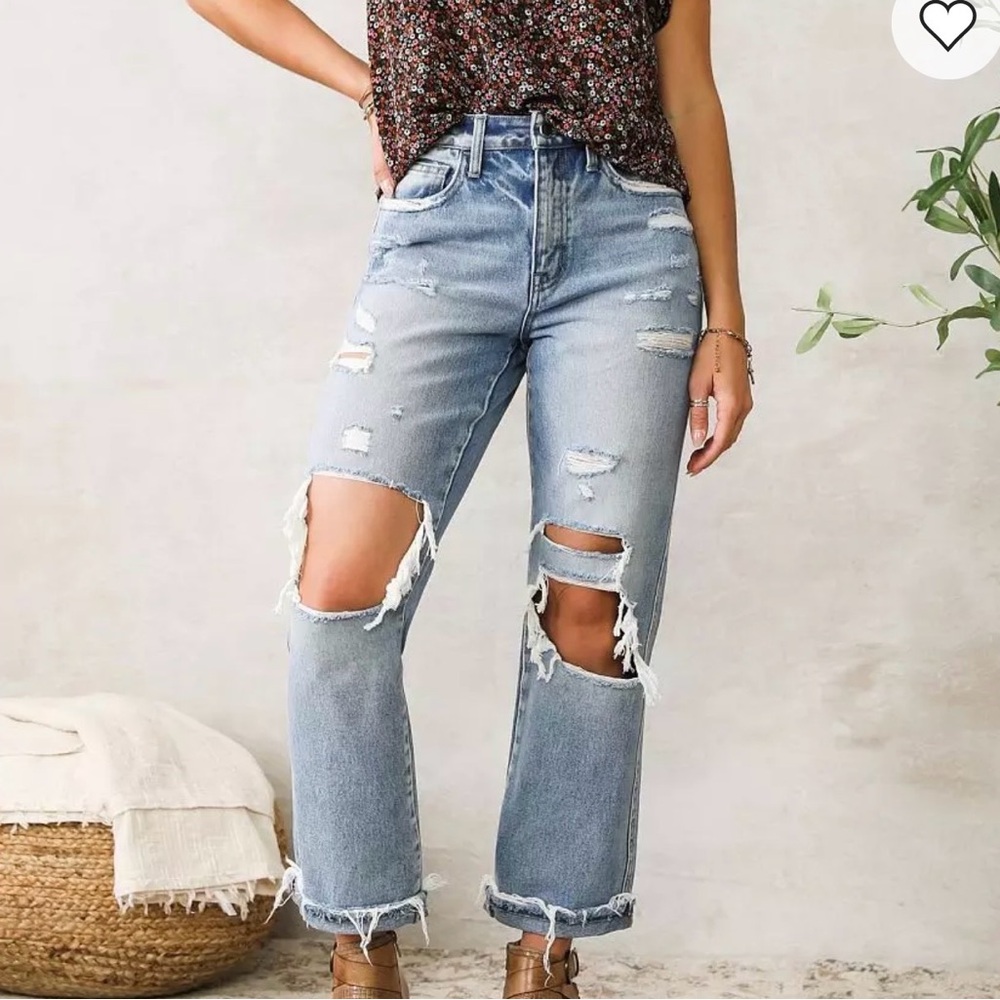 Flying Monkey Ultra high rise Straight Leg Jeans